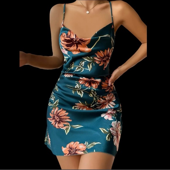 Other - Floral Print Slip Night Dress